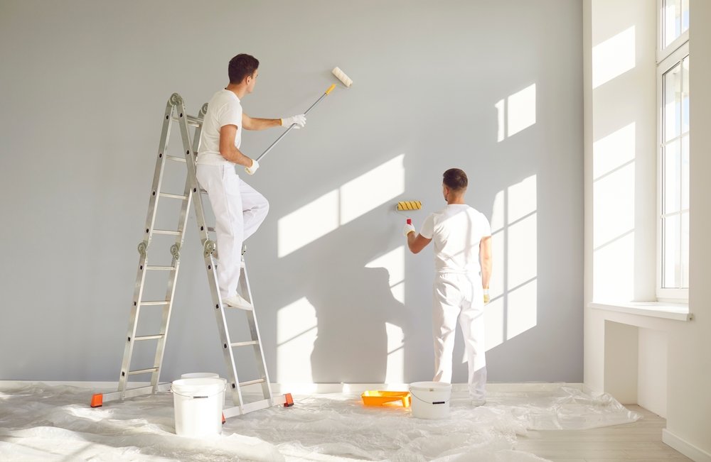 Dit is het resultaat van glasvliesbehang laten aanbrengen in je nieuwbouwwoning in Emmen.